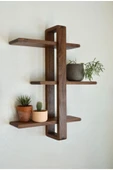 One Design Ahşap Raf Çiçeklik Dekoratif Ahşap Raf - 2