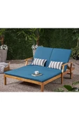 Buğlem Lüks Ultra Geniş 160 X 200 Cm Ahşap Bahçe Yatak Şezlong - 1