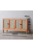 One Design Masif Çam Ve Ladin Ahşap Konsol 120Cm - 2