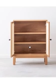 One Design Oyuncak Dolabı Hasır Kapaklı Ahşap Oyuncak Dolabı Ahşap Dolap - 3