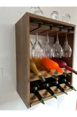 Montemo Şişelik-Şişelik Dolabı-Şişelik Rafı-Bardaklık-Bardaklık Rafı-İçecek Standı-Mini Bar - 1