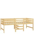 Rhiahome Modern Tasarım Tekli Yatak 90X200 Masif Ahşap Çam (Yatak Dahil) - 6