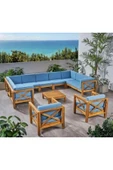 ODUNS Kayra Bahçe Balkon Teras Ahşap Köşe Koltuk Takımı thumbnail 2