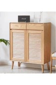One Design 2 Kapaklı Ahşap Dolap Ahşap Lüks Ayakkabılık Ahşap Mutfak&Banyo&Hol Dolap Vestiyer - 2