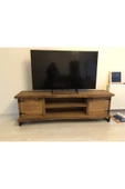ISIKLARWOOD Doğal Ahşap Tv Ünitesi 160-60-40 thumbnail 1