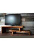 PNFDESİGN Ahşap Tv Ünitesi Doğal Ahşap Yaşam Ünitesi thumbnail 2