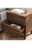 One Design Komodin 2 Çekmeceli Ahşap Komodin 2 Çekmeceli Pikap Sehpası - 4