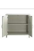 One Design Beyaz Ahşap Dolap Masif Ahşap Kapaklı Dolap 80X80X35 - 3