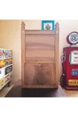 Vintage House Ahşap Vintage Duvar Dekoru, Eskitme Aynalı Dolap, Rustik Çekmeceli Ayna Çerçevesi, Retro Dresuar - 7