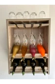 Montemo Şişelik-Şişelik Dolabı-Şişelik Rafı-Bardaklık-Bardaklık Rafı-İçecek Standı-Mini Bar - 3