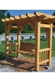 Buğlem Sibirya Çamı (120X50 Oturum) Buggy Ahşap Pergole Salıncak - 1
