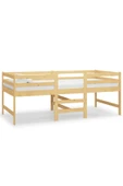 Rhiahome Modern Tasarım Tekli Yatak 90X200 Masif Ahşap Çam (Yatak Dahil) - 2