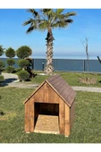 Sevinç Ticaret Ahşap Büyük Boy Köpek Kulübesi Dış Mekan Köpek Kulübesi - 4