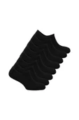 Elchee wear  Vegan Bambu Unisex Babet Görünmez Çorap Siyah 8'li thumbnail 1
