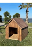 Sevinç Ticaret Ahşap Büyük Boy Köpek Kulübesi Dış Mekan Köpek Kulübesi - 1