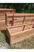 BUĞLEM Sağlam Lüks Ahşap Bahçe Sandık Sedir (100x45x45) Kalın Ahşap Bahçe Depolama thumbnail 8