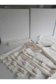 BUĞLEM 10 Cm Sert Süngerli Ahşap Bahçe Yatağı 180x200 Perde Mınder Tente Yastık Tente Seti - 6