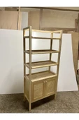 One Design Kitaplık Ahşap Dolap Ve Raf Dosya Dolabı Ve Rafı Vitrin Ahşap Kitaplık - 1