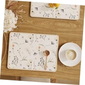 Çiçekli Kaymaz Servis Matı - 4