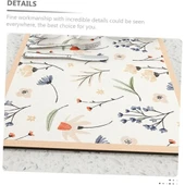 Çiçekli Kaymaz Servis Matı - 3