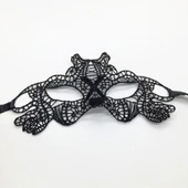 Siyah Dantel İşlemeli Balo Maskesi 11 No - 1