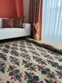 192x273 cm El Yapımı Büyük Halı, Oversize Türk Kilimi, Boho Tarzı Halı, Dekoratif Vintage Doğal Halı - 4