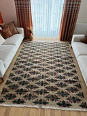 192x273 cm El Yapımı Büyük Halı, Oversize Türk Kilimi, Boho Tarzı Halı, Dekoratif Vintage Doğal Halı - 5