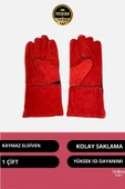 Premium Kalite Yüksek Isı Dayanımlı Kaynak Yangın Waterproof Çok Amaçlı Deri Eldiven - 2