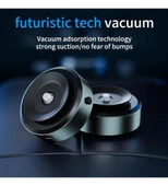 Elektirikli Vakum Magsafe Uyumlu Sabit Kafalı Araç İçi Telefon Tutucu (Zeminler İçin De Olur) X8 - 4