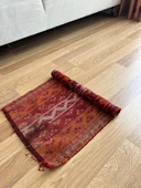 49x79 cm Küçük Renkli Vintage Kilim, El Dokuma Anadolu Kilim, Dekoratif Mini Kilim, Harika Ev Hediyesi - 8