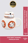 Deluxe Tasarım Dekoratif Estetik Armağan Sevgili Dost Arkadaş Porselen Uzay Star Wars Kupa Bardak - 1
