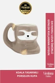 Deluxe Tasarım Dekoratif Estetik Armağan Sevgili Dost Arkadaş Porselen Koala Kupa 11*12 Cm - 1