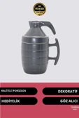Deluxe Tasarım Dekoratif Estetik Armağan Sevgili Dost Aşk Arkadaş Porselen El Bombası Kupa Bardak - 2