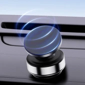 Elektirikli Vakum Magsafe Uyumlu Döner Kafalı Araç İçi Telefon Tutucu (Zeminler İçin De Olur) M12 - 4