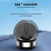 Elektirikli Vakum Magsafe Uyumlu Döner Kafalı Araç İçi Telefon Tutucu (Zeminler İçin De Olur) M12 - 8