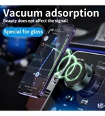 Elektirikli Vakum Magsafe Uyumlu Sabit Kafalı Araç İçi Telefon Tutucu (Zeminler İçin De Olur) X8 - 3