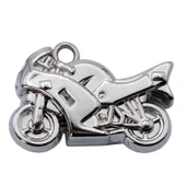 Mega Oto Market Oto Araba Anahtarlık Yarış Motoru Krom - 1