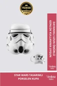 Deluxe Tasarım Dekoratif Estetik Armağan Sevgili Arkadaş Porselen Star Wars Mandalorian Kupa Bardak - 1