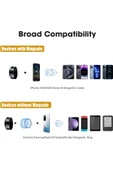 Elektirikli Vakum Magsafe Uyumlu Sabit Kafalı Araç İçi Telefon Tutucu (Zeminler İçin De Olur) X8 - 5