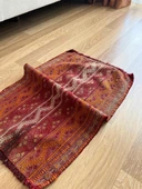 49x79 cm Küçük Renkli Vintage Kilim, El Dokuma Anadolu Kilim, Dekoratif Mini Kilim, Harika Ev Hediyesi - 9
