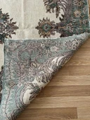 207 x 306 cm Büyük Boy Vintage Salon Halısı, Ender Desenli Harika Kondisyonlu, Çiçek Desenli - 6