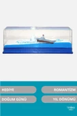 Premium Üretim Batmayan Gemi Yıl Dönümü Aşk Sevgili Doğum Günü Hediye Akvaryum - 2