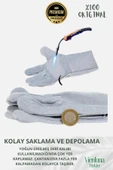 Premium Kalite Yüksek Isı Dayanımlı Kaynak Yangın Waterproof Çok Amaçlı Deri Eldiven - 3