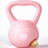 Valkyrie 5kg Soft Kettlebell Yumuşak Tabanlı Metal Kumlu  Ses Yapmaz Darbeye Dayanıklı Çift El Ağırlık - 1