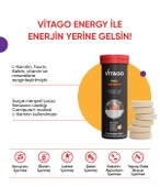 Vitago ProEnergy L-Karnitin, Taurin, Kafein İçeren Efervesan Tablet - 4