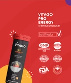 Vitago ProEnergy L-Karnitin, Taurin, Kafein İçeren Efervesan Tablet - 3