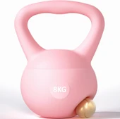 Valkyrie 8kg Soft Kettlebell Yumuşak Tabanlı Metal Kumlu  Ses Yapmaz Darbeye Dayanıklı Çift El Ağırlık - 1
