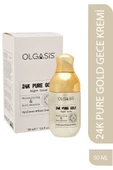 24K Ayar Saf Altın Nemlendirici Gece Kremi 50 Ml - Saf Altın Parçacıklı Kırışıklık Önleyici Bakım - 1