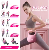 Valkyrie 8kg Soft Kettlebell Yumuşak Tabanlı Metal Kumlu  Ses Yapmaz Darbeye Dayanıklı Çift El Ağırlık - 2