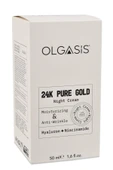 24K Ayar Saf Altın Nemlendirici Gece Kremi 50 Ml - Saf Altın Parçacıklı Kırışıklık Önleyici Bakım - 3
